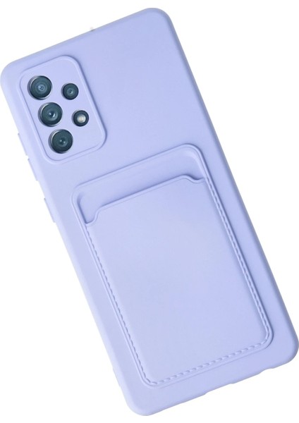 Samsung Galaxy A72 Kılıf Kelvin Kartvizitli Silikon - Lila Nrmsa modelleri