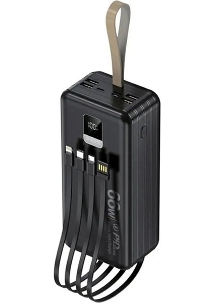 Acl Pw-63 50.000 Mah Taşınabilir Batarya Şarj Aleti Kamp Seyhat Dahili Kablolu 22.5 Watt Powerbank fiyatları