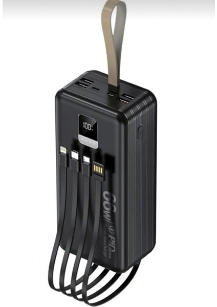 Acl Pw-63 50.000 Mah Taşınabilir Batarya Şarj Aleti Kamp Seyhat Dahili Kablolu 22.5 Watt Powerbank modelleri