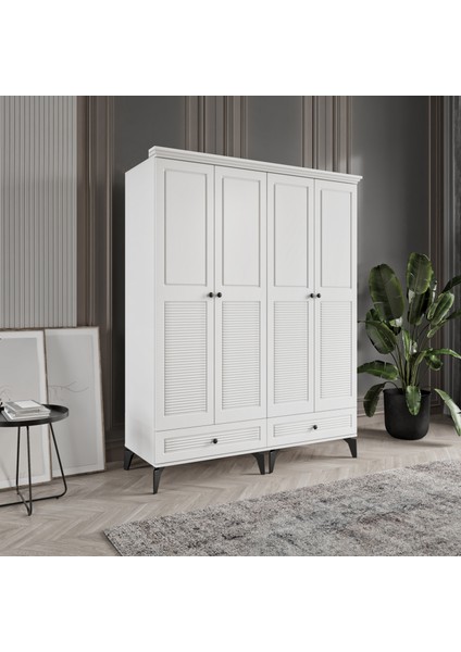 Nisa 4 Kapaklı Gardırop Dolap 160cm fiyatları