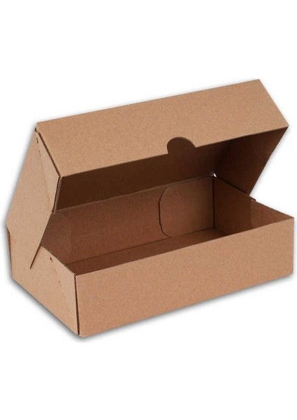 20X10X10 cm Esmer Kesimli E-Ticaret ve Kargo Kutusu 100 Adet