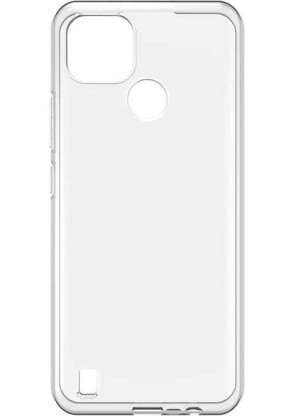 Realme C21 Kılıf Kflg Süper Silikon Kapak-Renksiz