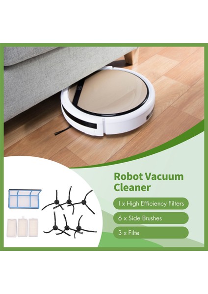 V3 V3S V5 V5S Pro Robot Süpürge Için Yedek, 1x Birincil Filtre + 3x Filtre + 6x Yan Fırça (Yurt Dışından) indirimleri