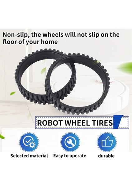 Robovac 11S/ 11S Max/ 15T/ 30/ 30C/ 15C/ 15C Max Için Kaymaz Tekerlek Lastikleri Deri Değişimi Aşınma Önleyici Lastik (Yurt Dışından) indirimleri