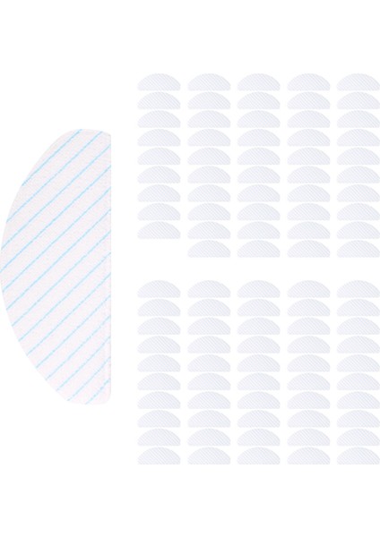 Ozmo T8 Robot Süpürge ile Uyumlu 100 Paket Tek Kullanımlık Paspas Pedleri (Yurt Dışından)