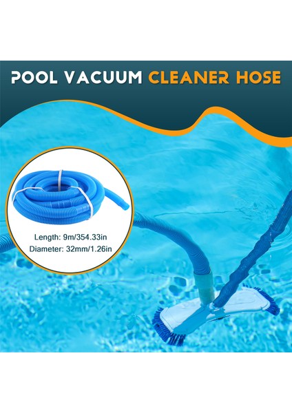 9m Yüzme Havuzu Vakum Temizleyici Hortum Emiş Değiştirme Boru Aleti Temizleme (Yurt Dışından) fırsatları