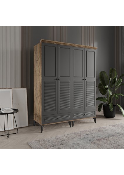 Nisa 4 Kapaklı Gardırop Dolap 160cm fiyatları