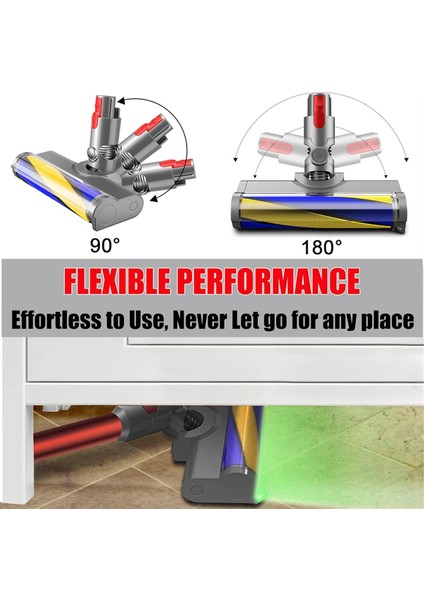 V7 V8 V10 V11 V15 Sert Ahşap Zeminler Için Fırça Başlığı Toz Algılama Işığı ile Yedek Parçalar (Yurt Dışından) modelleri