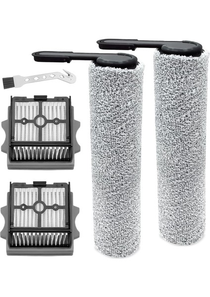 Floor One Stretch S6 Islak ve Kuru Elektrikli Süpürge Yedek Parçaları, Fırça Ruloları + Hepa Filtreleri (Yurt Dışından)
