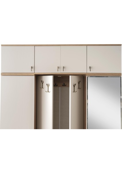 Ay Işığı Asklıklı Çekmeceli Ayakkabılık Portmanto 160X40X204CM fırsatları