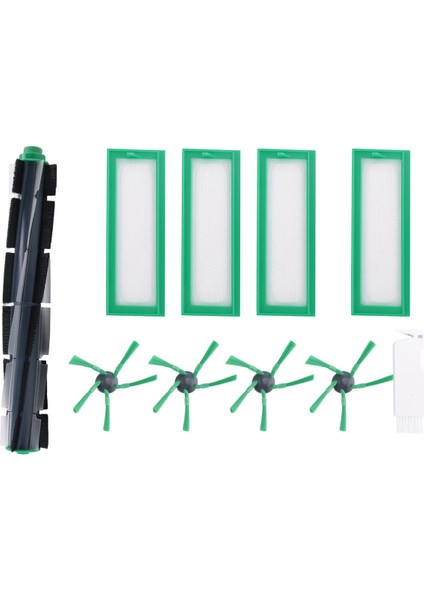 Kobold VR200 VR300 Robot Süpürge Aksesuarları Için Yedek Silindir Fırça Yan Fırçalar Hepa Filtresi (Yurt Dışından)