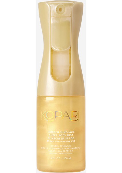 Koparı Golden Sunglaze Vücut Spreyi Spf 50, Altın Parlak Bitişli Güneş Kremi (150 Ml)