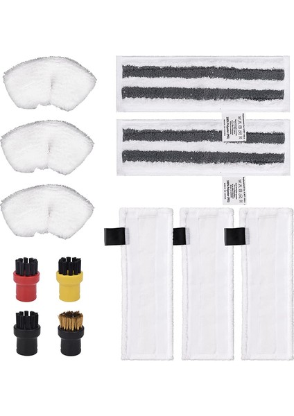 12 Parça Mikrofiber Bez Seti, Buharlı Temizleyici Easyfix Sc2 Sc3 Sc4 Sc5 Için Aksesuar Uyumlu (Yurt Dışından)