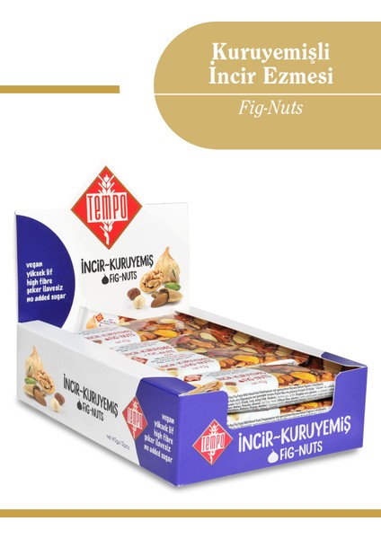 Karışık Kuruyemişli Incir Ezmesi 45 G x 12 Adet