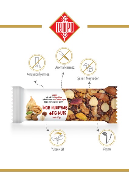 Karışık Kuruyemişli Incir Ezmesi 45 G x 12 Adet modelleri