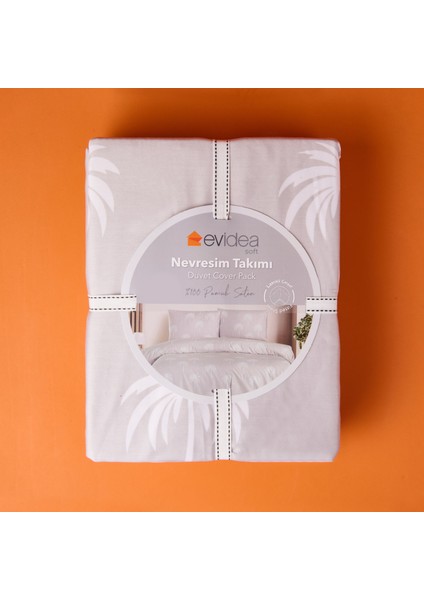 Soft Palmia Tek Kişilik Nevresim Takımı - Bej indirimleri