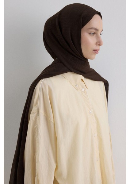 Brıce Telve Renk Uzun Saçak Püsküllü Pamuklu Şal