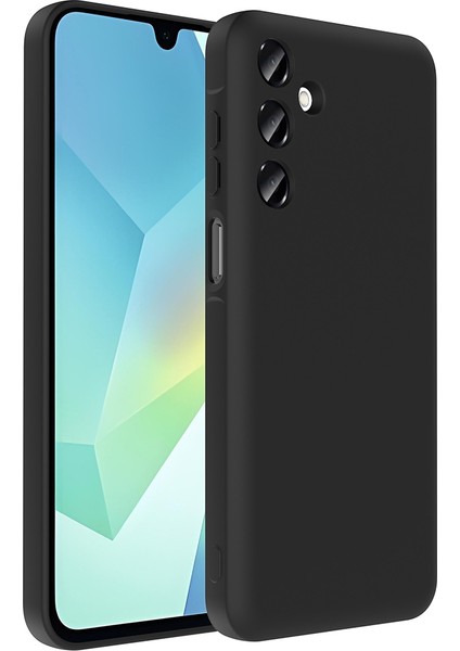 Galaxy A16 Kılıf Kamera Korumalı Kartlık Hazneli Frm Vitra Kapak - Siyah