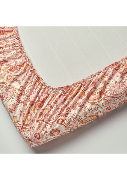 Rodgersia Lastikli Çarşaf Pembe Beyaz 180X200 cm Çift Kişilik Yatak Örtüsü Kaliteli Pamuklu Uyku Konforu modelleri