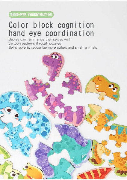 Çocuk 6'sı 1 Arada Büyük Parça Taşınabilir Hediye Kutusu Puzzle Aydınlanma Eğitici Oyuncaklar (Yurt Dışından) fiyatları