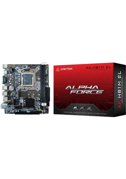 Alpha Force AK-H81M El Ddr3 (1600MHZ)MHz 1150P Matx Anakart
