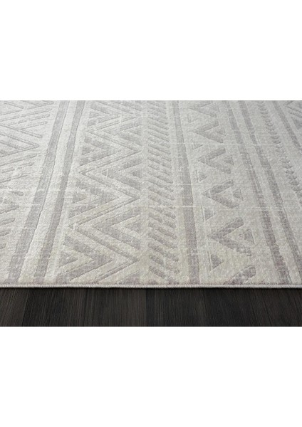 Lotus 8575 Gri Iskandinav Desenli Modern Ince Akrilik Tozuaz Salon Yatak Odası Halısı Koridor indirimleri