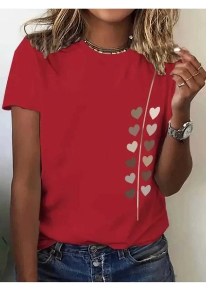 Kalp Yolu Özel Tasarım Ön Baskılı Tasarım Tshirt