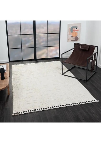 Wool WL004A Bej Halı Sisal Bukle Dekoratif Kabartmalı Halı Antialerjik Salon Halısı modelleri