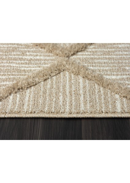 Loop LP005A Bej Halı Dekoratif Sisal Bukle Tozsuz Antialerjik Modern Salon Halısı Koridor Iskandinav indirimleri