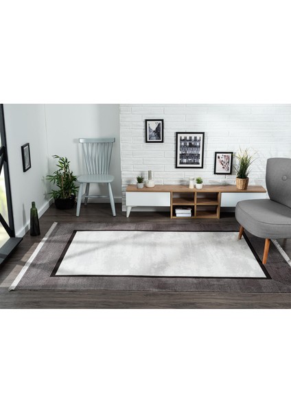Trend 4101 Gri Akrilik Pamuk Yumuşak Modern Mutfak Yatak Odası Salon Oturma Odası Halısı fiyatları