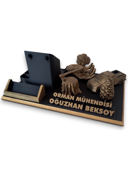 Masaüstü Isimlik ve Kartvizitlik Orman Mühendislerine Özel , Yıl Dönümü Hediyesi, Ofis Hediye modelleri