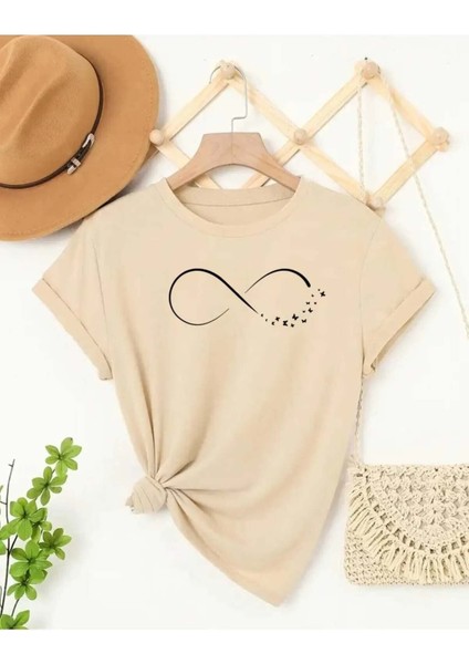 Sonsuzluk Özel Tasarım Ön Baskılı Tasarım Tshirt
