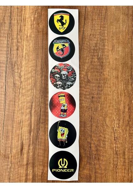 Oto Ön Cam Logosu Hologramlı Yan Kapı, Yan Cam Stickerı Logo Model3