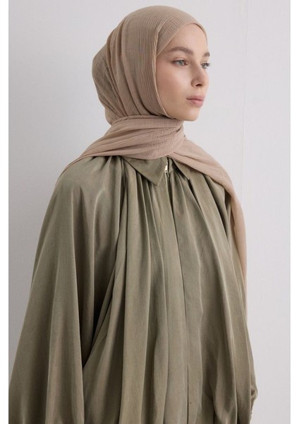 Brıce Açık Vizon Uzun Saçak Püsküllü Pamuklu Şal fırsatları