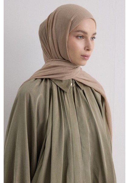 Brıce Açık Vizon Uzun Saçak Püsküllü Pamuklu Şal indirimleri