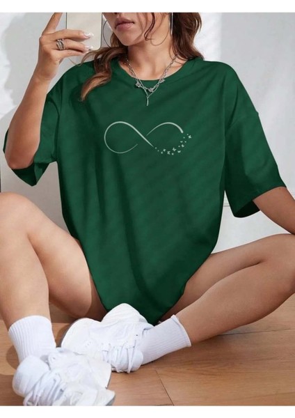 Sonsuzluk Özel Tasarım Ön Baskılı Tasarım Tshirt