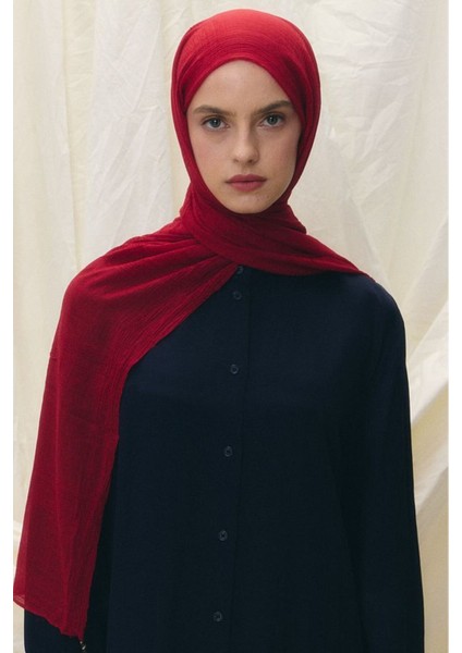 Brıce Kiraz Kırmızı Uzun Saçak Püsküllü Pamuklu Şal fiyatları