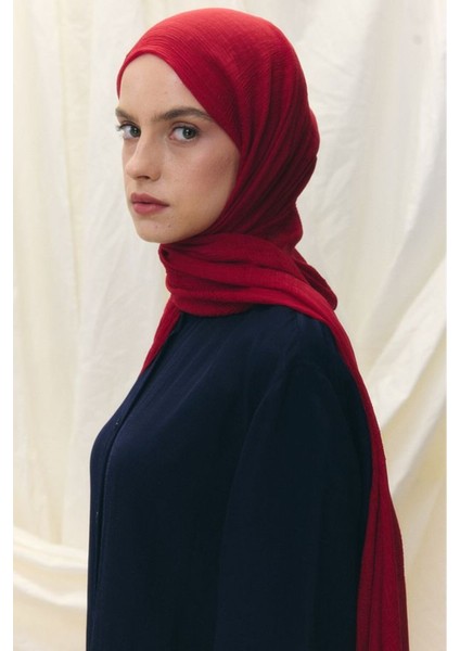 Brıce Kiraz Kırmızı Uzun Saçak Püsküllü Pamuklu Şal indirimleri