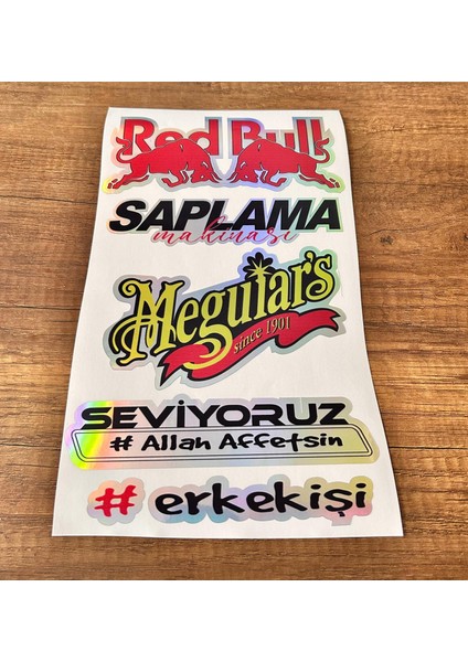 Oto Arka Cam Yazısı Hologramlı Yan Kapı, Yan Cam Stickerı Redbull fiyatları
