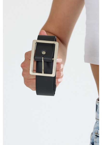 Siyah Gümüş Toka Detaylı Kemer 427 fırsatları