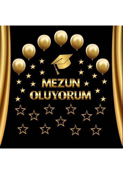 Mezun Oluyorum Yazılı Pano Süsü