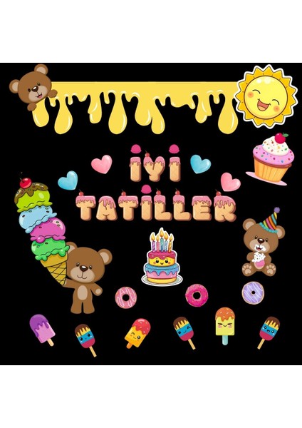 Iyi Tatiller Karne Günü Pano Süsü 02