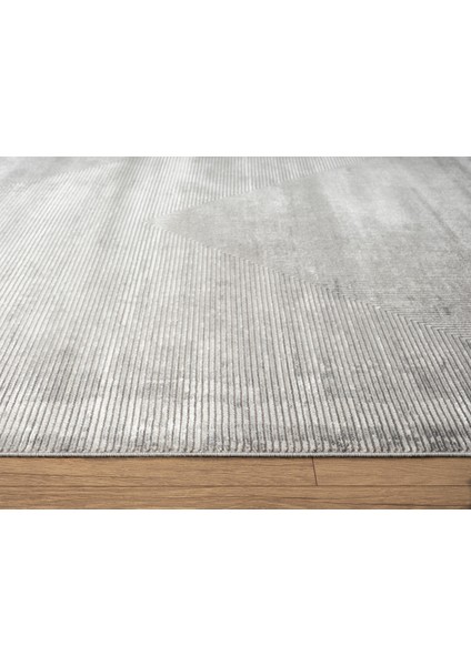 Cosmos CS009Z Gri Halı Modern Detaylı Pamuk Taban Viskon Tozuaz Salon Yatak Odası Koridor Halısı indirimleri