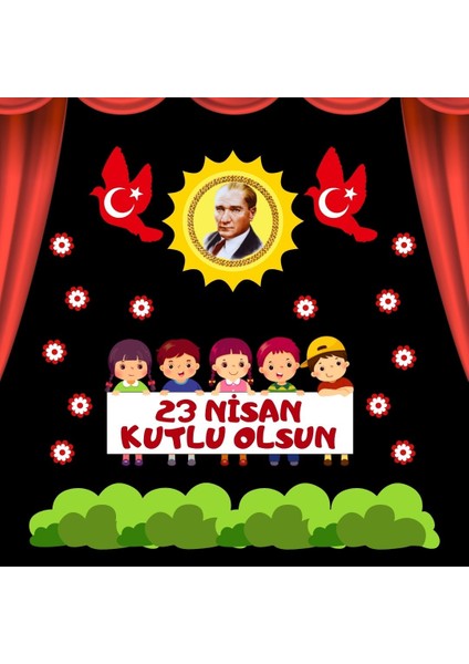 23 Nisan Kutlu Olsun Pano Süsü 03