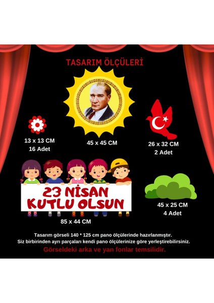 23 Nisan Kutlu Olsun Pano Süsü 03 fiyatları