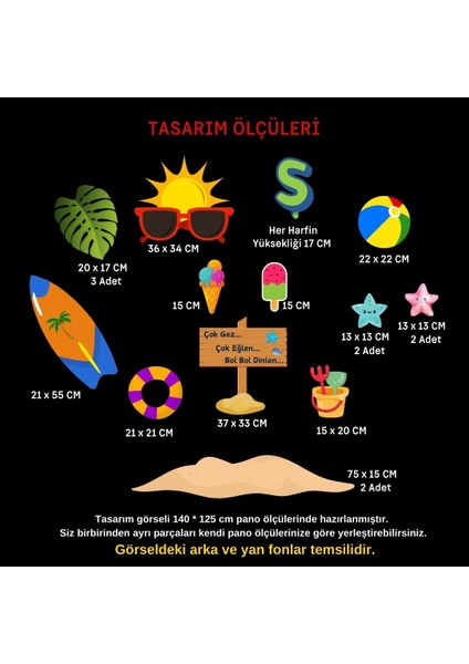 Şimdi Tatil Zamanı Karne Günü Pano Süsü (El Pankartı Hediyeli) fiyatları