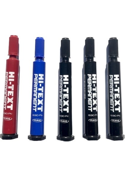 Hi-Text 830PC Kırmızı Keçeli Kalem Kesik Uç Marker 12’li Paket Yazı & Çizim Kalemi modelleri