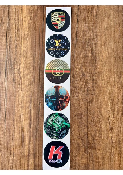 Oto Ön Cam Logosu Hologramlı Yan Kapı, Yan Cam Stickerı Logo Model2