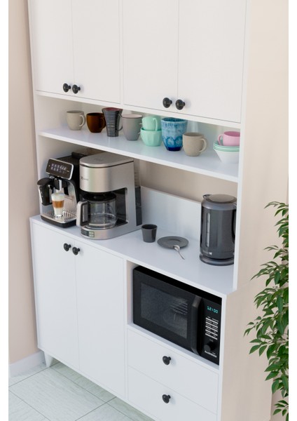 Silva Kahve Köşesi Çok Amaçlı Dolap Beyaz indirimleri