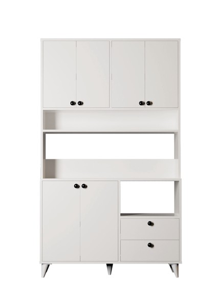 Silva Kahve Köşesi Çok Amaçlı Dolap Beyaz